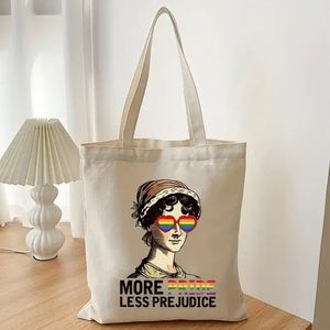 PRIDE 🌈 | More Pride, Less Prejudice | Canvas Tote (Brand New!) 💘✨